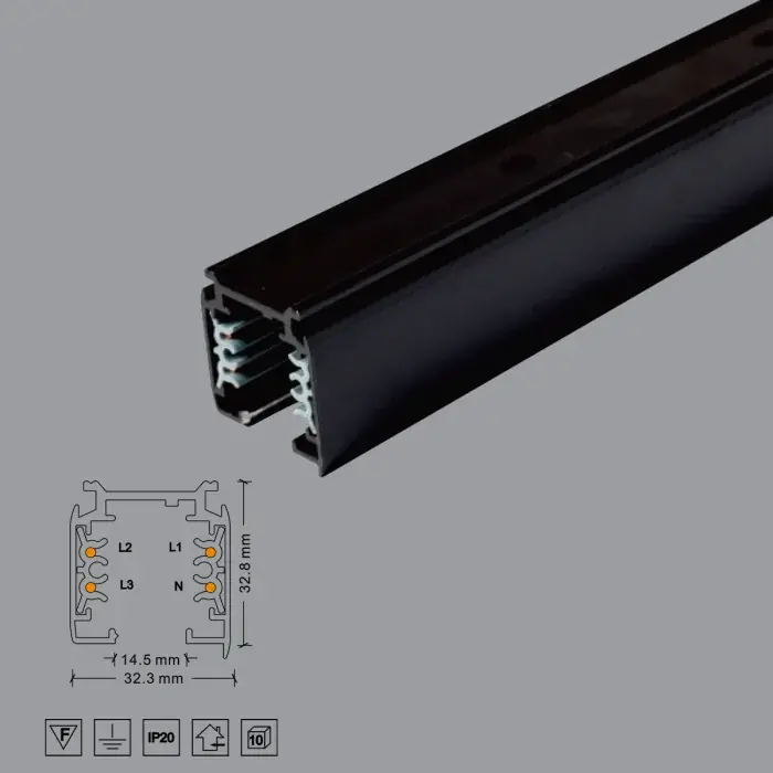 SINA APLICATA 200CM NEGRU - 220V TRIFAZAT Expediere rapidă