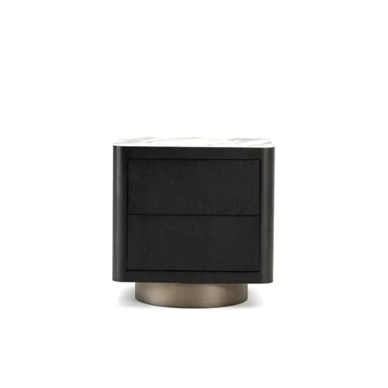 Reducere specială NOPTIERA INNOVO BLAT CERAMIC ALB + FURNIR NEGRU 55*45CM