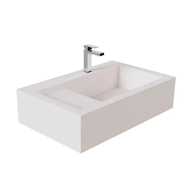 Retur ușor LAVOAR POLITA STANGA DIN CERAMICA PALCO IVORY, 80X47X20 CM