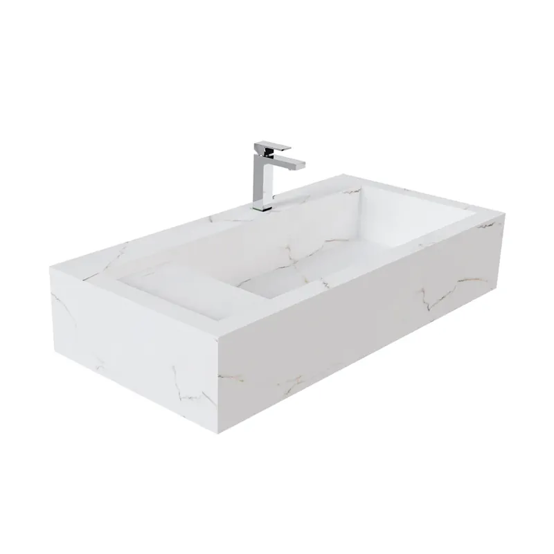 Doar azi LAVOAR POLITA STANGA DIN CERAMICA TORANO MATE DORADO, 80X47X20 CM