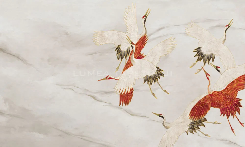 Panel WallArt ORIGINALS Collection – Creamy Tsuru cocori Preferatul clienților