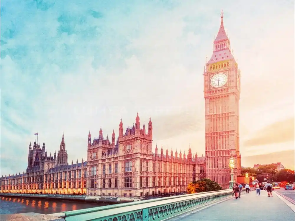 Panel Grandeco MURAL YOUNG EDITION – fototapet 3,71 x 2,8 m big ben londra ML3501 Ofertă de sezon