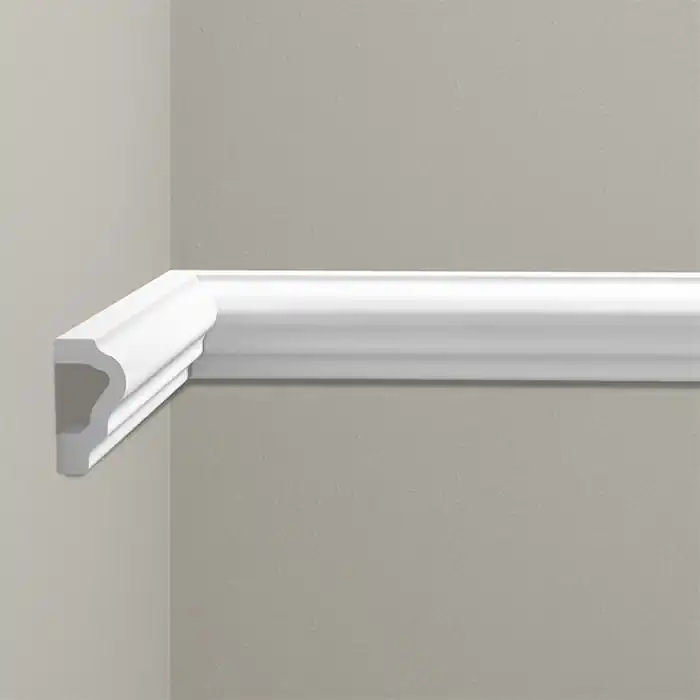 Profil decorativ tip brau polimer dur alb 2.1 x 4 x 244 cm Cezar LPC14 Disponibil imediat
