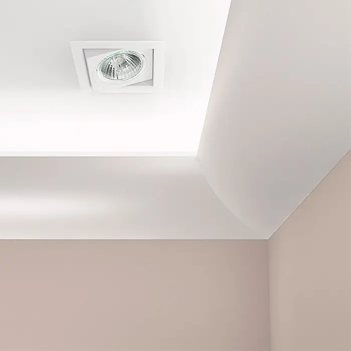 Preț mic Cornisa LED decorativa polimer dur 11.5 x 7.8 x 244 cm Cezar LOC07