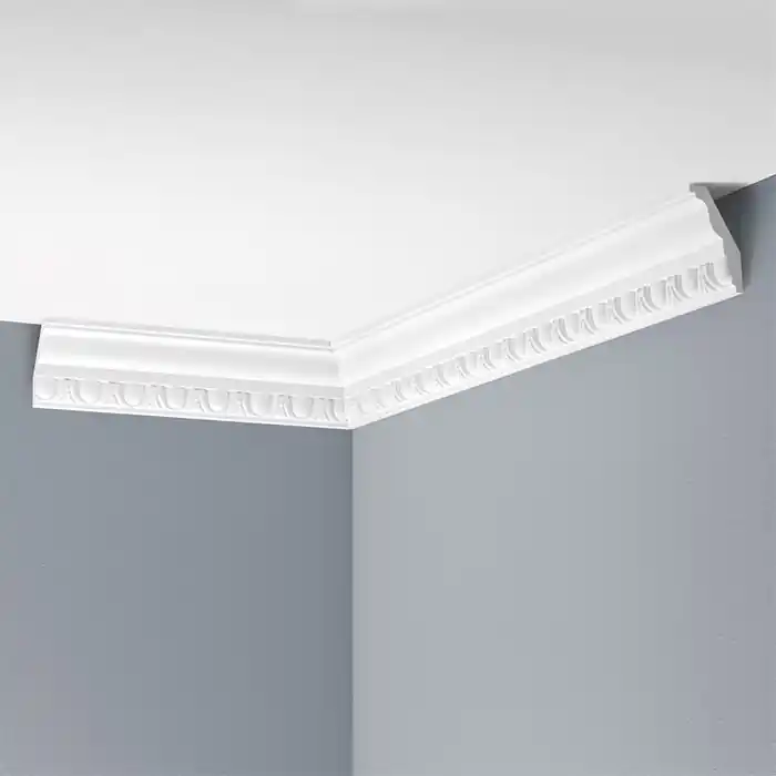 Cornisa decorativa poliuretan rigid 4 x 7.8 x 240 cm Cezar LGZ14 Discount