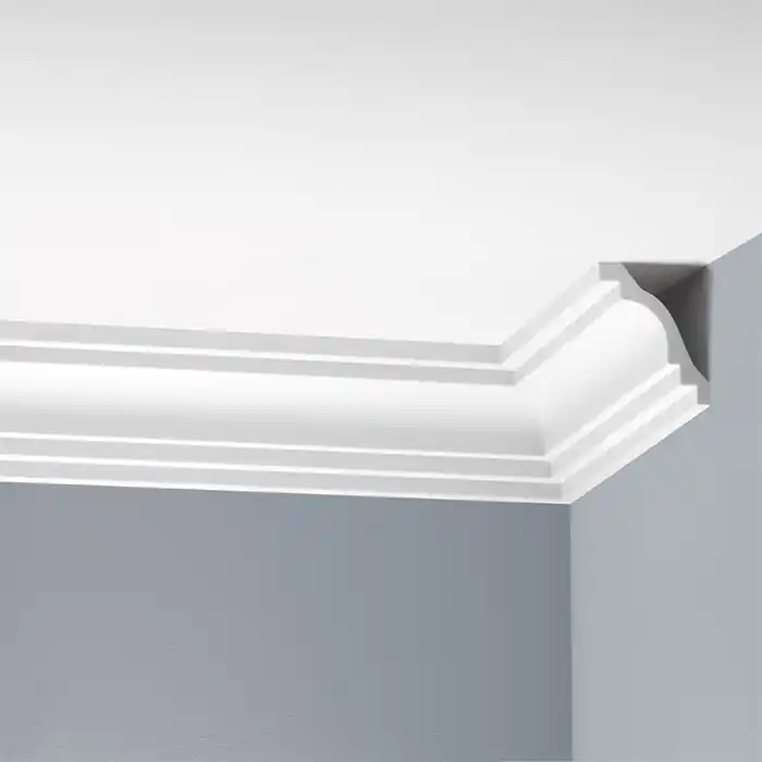 Ultima șansă Cornisa decorativa poliuretan rigid 10.2 x 7.6 x 240 cm Cezar LGG33