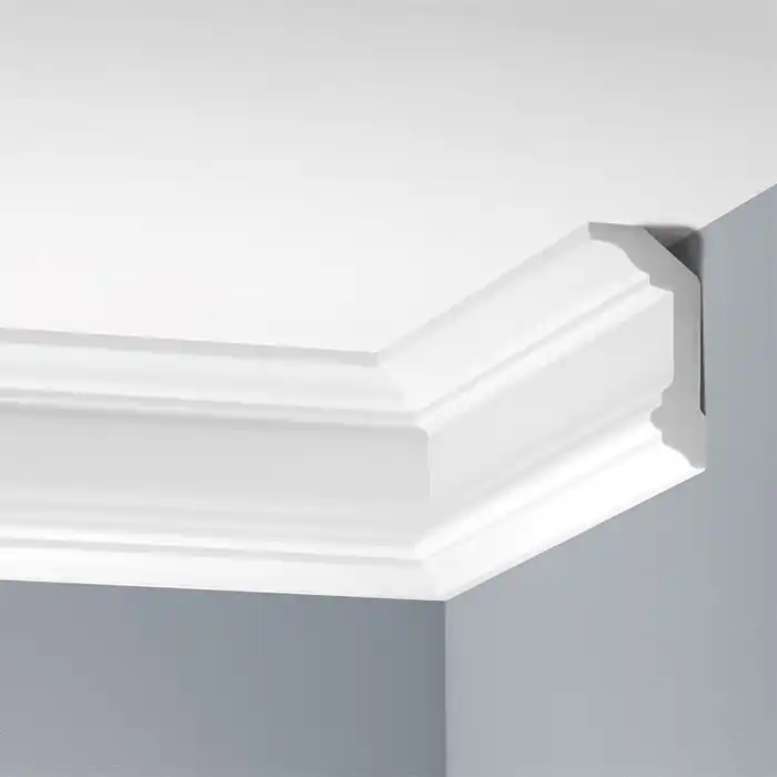Cornisa decorativa poliuretan rigid 5.5 x 10 x 240 cm Cezar LGG13 Vezi acum