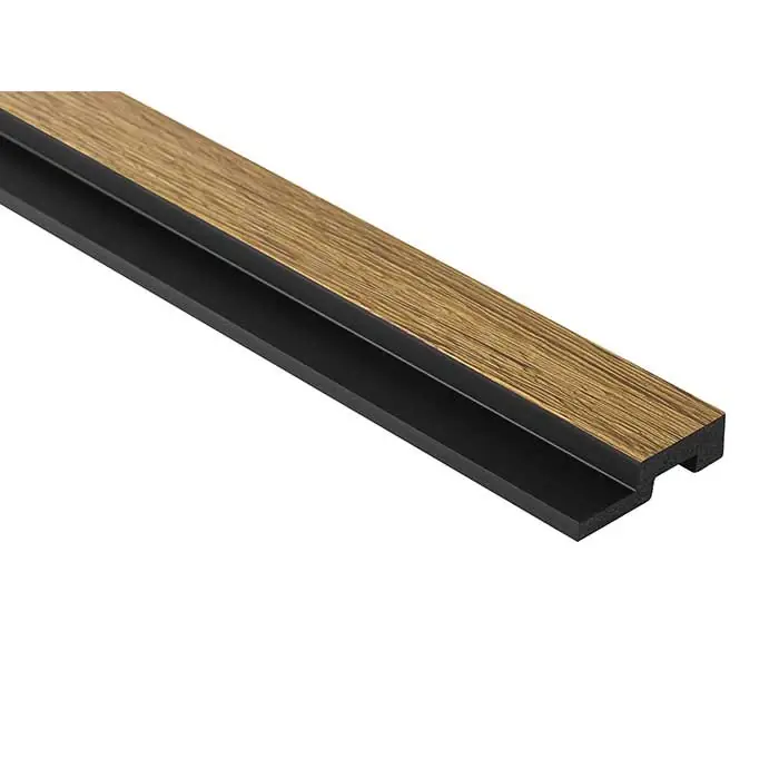 Discount Terminatie dreapta panou decorativ tip riflaj culoare stejar natural din duropolimer 200 x 3.9 x 1.2 cm Lamelli L0205RT