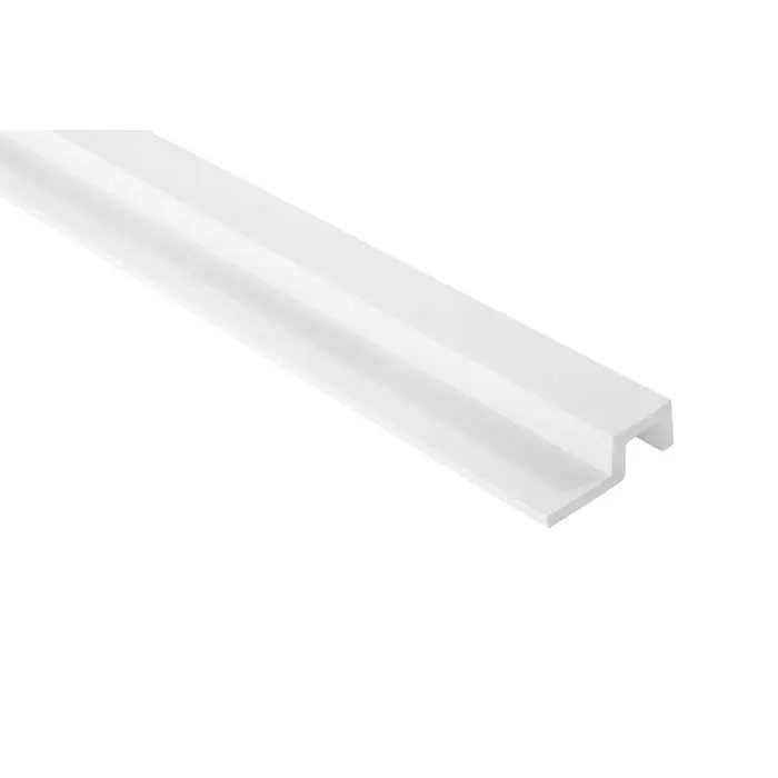 Terminatie dreapta panou decorativ vopsibil tip riflaj din duropolimer 200 x 5.6 x 2 cm Lamelli L0301RT Expediere rapidă