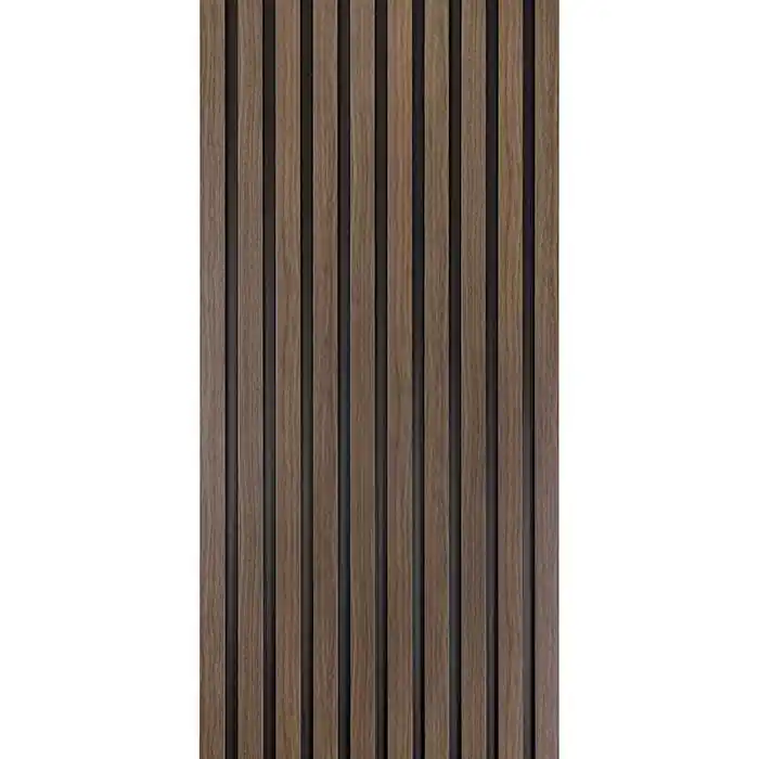 Plată sigură Panou decorativ tip riflaj culoare stejar inchis din duropolimer 200 x 12.1 x 1.2 cm Lamelli L0204T