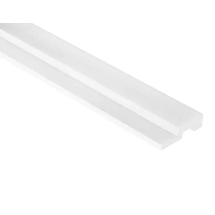 Terminatie dreapta panou decorativ vopsibil tip riflaj din duropolimer 200 x 3.9 x 1.2 cm Lamelli L0201RT Comandă acum