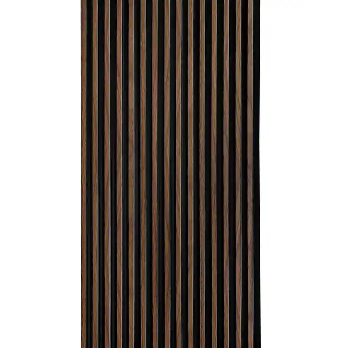 Panou decorativ tip riflaj culoare stejar inchis din duropolimer 270 x 12 x 1,2 cm Lamelli L0104 Calitate înaltă