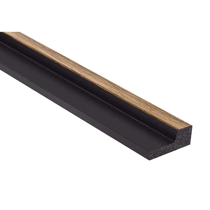 Ofertă de sezon Terminatie dreapta panou decorativ tip riflaj culoare stejar clasic din duropolimer 270 x 2,3 x 1,2 cm Lamelli L0106R