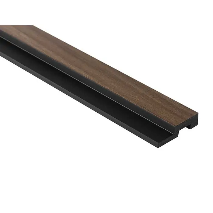 Reducere Terminatie dreapta panou decorativ tip riflaj culoare stejar inchis din duropolimer 270 x 3,9 x 1,2 cm Lamelli L0204R