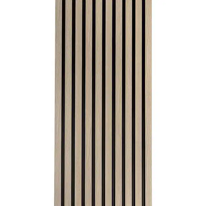 Super ofertă Panou decorativ tip riflaj culoare stejar deschis din duropolimer 270 x 12,1 x 1,2 cm Lamelli L0202