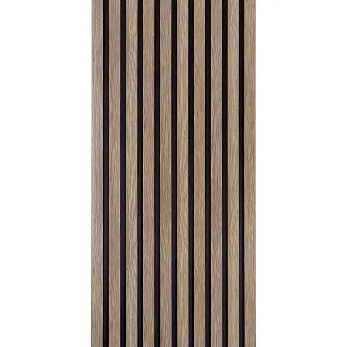 Panou decorativ tip riflaj culoare stejar gri din duropolimer 270 x 12,1 x 1,2 cm Lamelli L0203 Ofertă de sezon