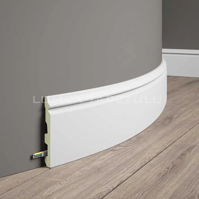 Reducere Plinta parchet alba poliuretan flexibil 200 x 13,7 x 1,8 cm Mardom Decor MD360F