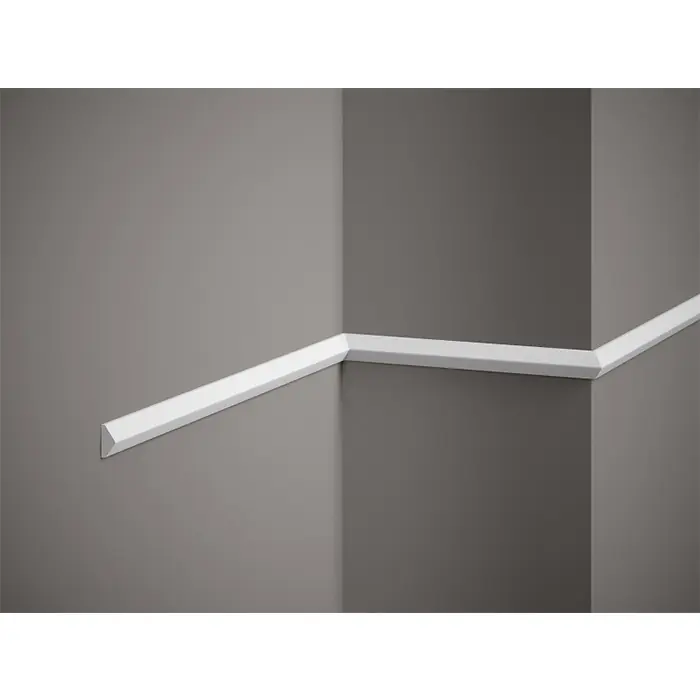Profil decorativ tip brau polimer dur alb 1 x 2 x 200 cm Mardom QL022 Nu rata
