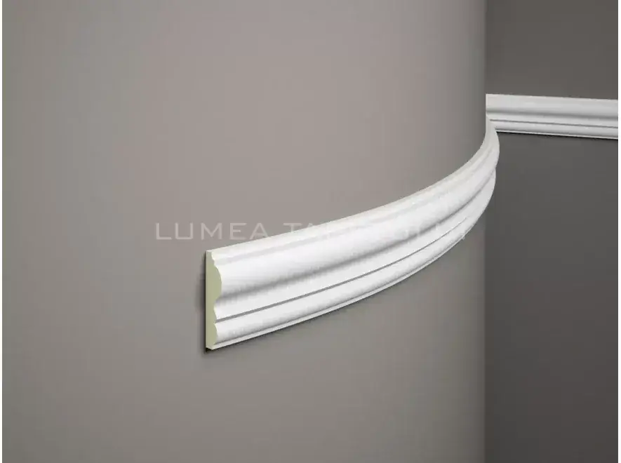Profil decorativ tip brau poliuretan flexibil 2.1 x 8 x 200 cm Mardom MD338F Livrare expres