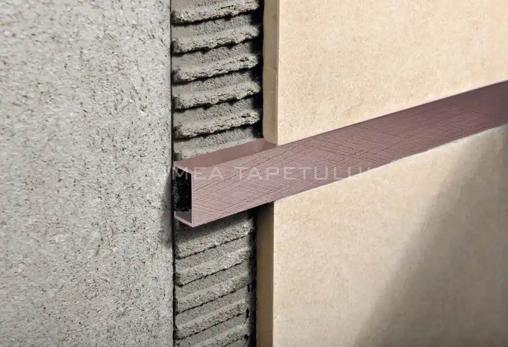 Bestseller Profil decorativ tip U aluminiu polisat, titan PLTPTX 25