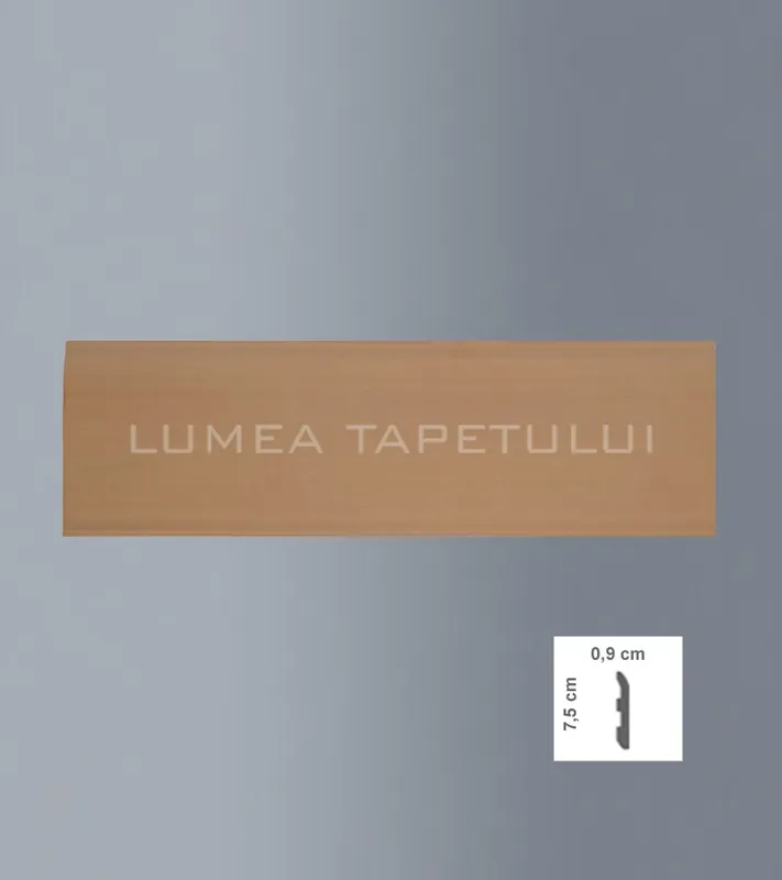 Comandă acum Plinta decorativa polimer dur stejar 0.9 x 7.5 x 200 cm Bovelacci Profilstyl PB75RV
