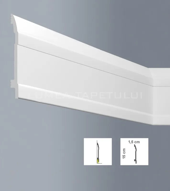 Plinta decorativa polimer dur Bovelacci L15015 Plată sigură