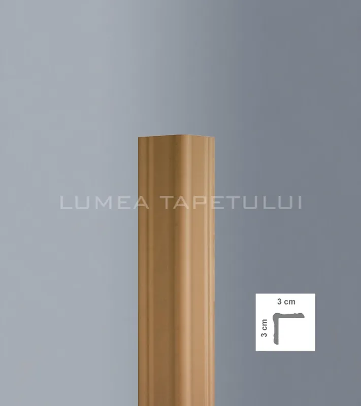 Profil decorativ tip coltar polimer dur nuc 3 x 3 x 300 cm BOVELACCI Profilstyl PAB30RV3 Reducere
