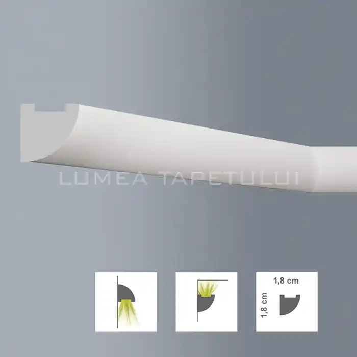 Retur gratuit Bagheta decorativa perete polimer dur Bovelacci L1818