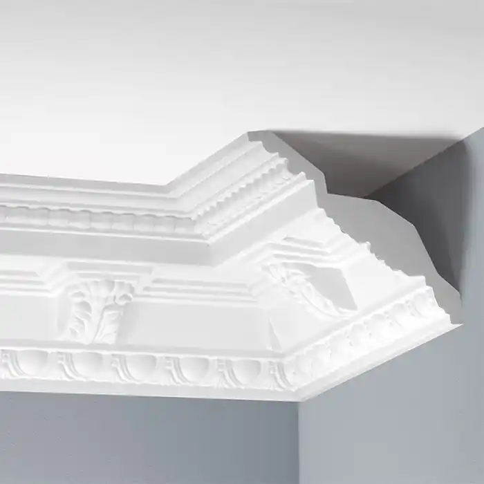 Reducere specială Cornisa decorativa poliuretan rigid 13.7 x 13.3 x 240 cm Cezar LGZ07