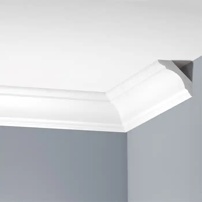 Preferatul clienților Cornisa decorativa poliuretan rigid 5.5 x 5.5 x 240 cm Cezar LGG22