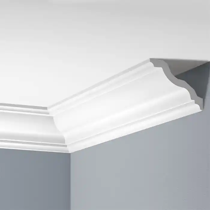 Cornisa decorativa poliuretan rigid 10.5 x 12.5 x 240 cm Cezar LGG20 Ofertă exclusivă
