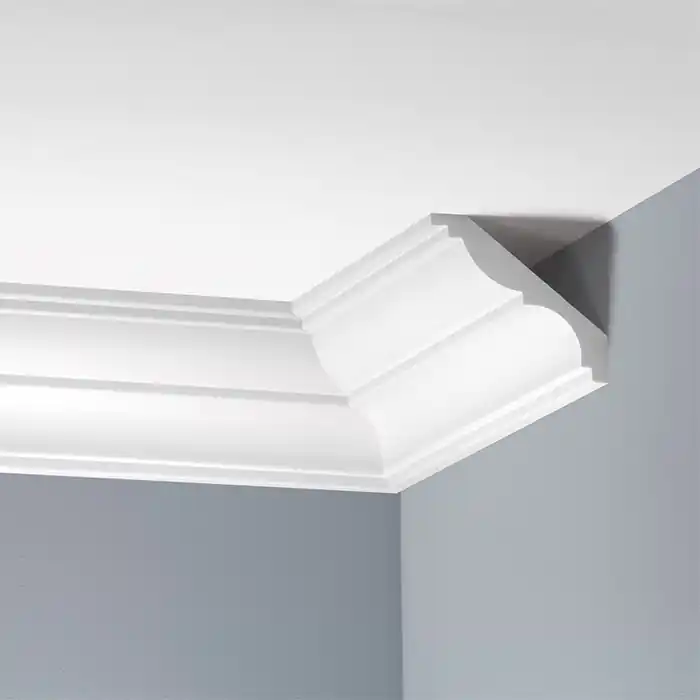 Cel mai vândut Cornisa decorativa poliuretan rigid 9 x 8.5 x 240 cm Cezar LGG08