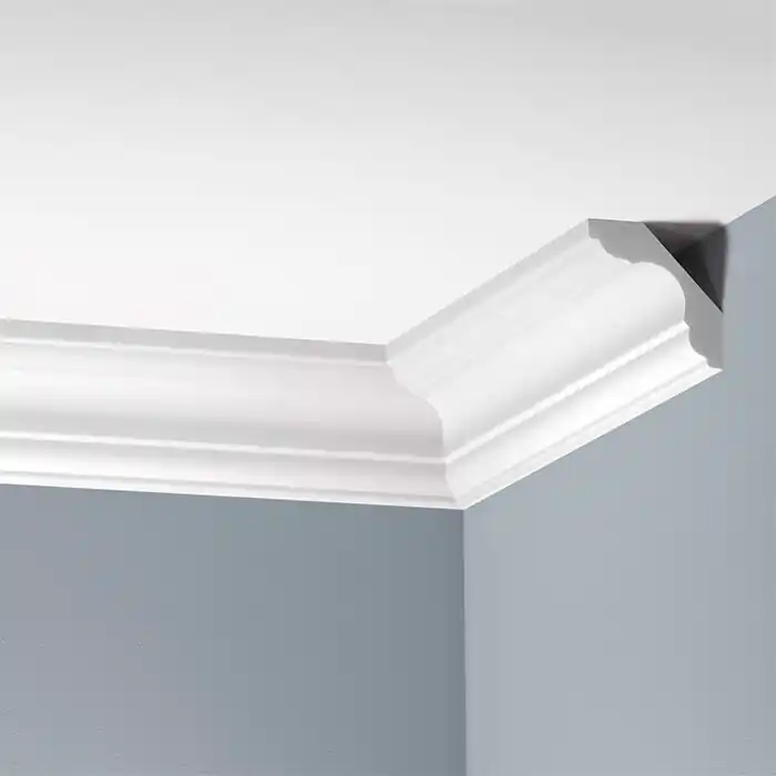 Cornisa decorativa poliuretan rigid 5.9 x 5.9 x 240 cm Cezar LGG03 Reduceri