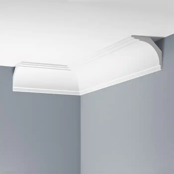 Mai ieftin Cornisa decorativa poliuretan rigid 11 x 12 x 240 cm Cezar LGG02
