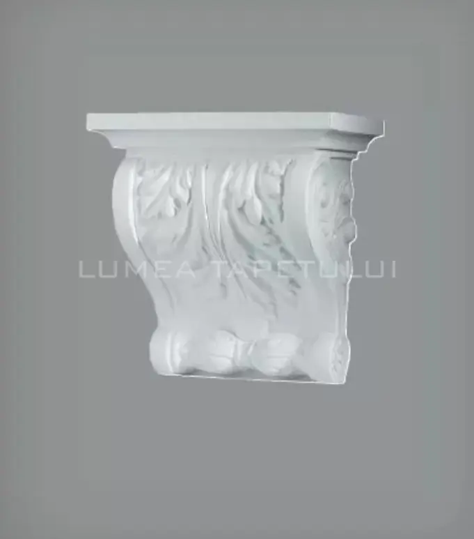Bestseller Consola ornamentala pentru perete din poliuretan dur 19 x 19 x 10 cm Bovelacci ClassicStyl CM3403