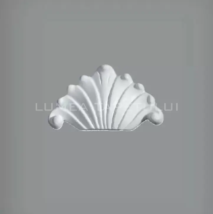 Ornament pentru perete sau tavan din poliuretan dur 14 x 8 x 2 cm Bovelacci ClassicStyl CF3621 Discount