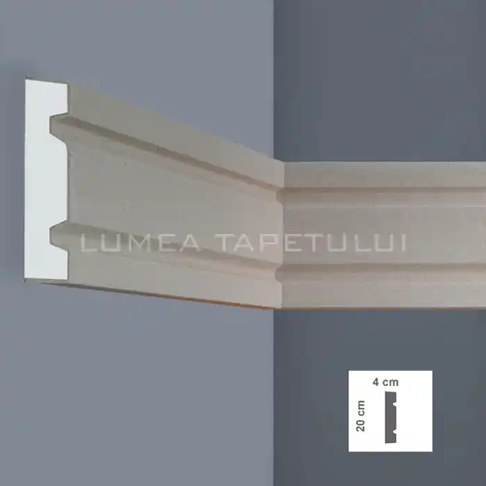 Profil decorativ pentru exterior 4 x 20 x 200 cm Bovelacci BM9020 Discount