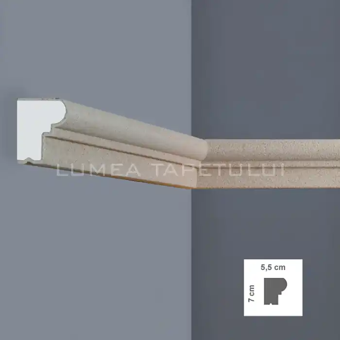 Cumpără acum Profil decorativ pentru exterior 5.5 x 7 x 200 cm Bovelacci BF9012