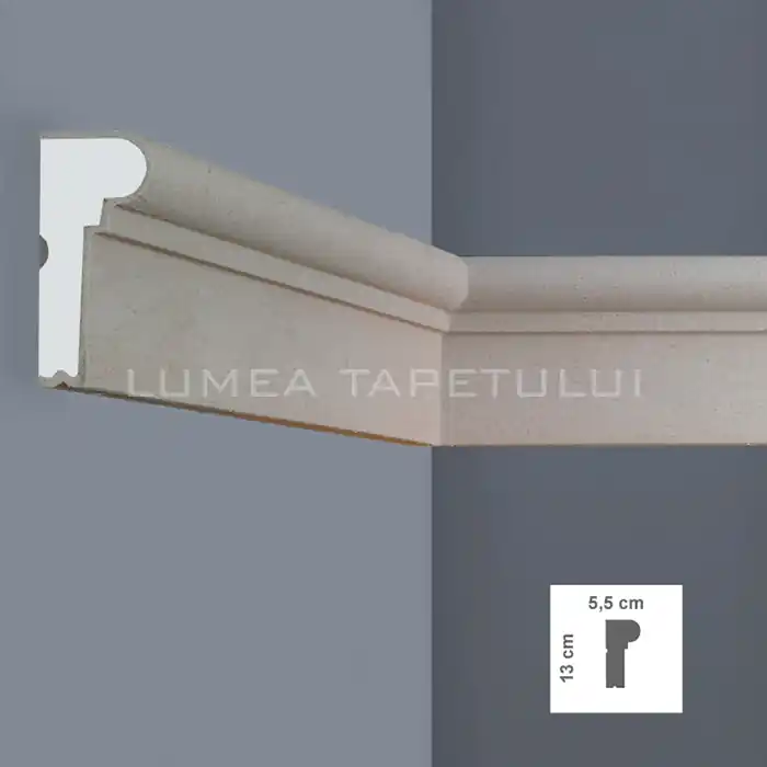 Profil decorativ pentru exterior 5.5 x 13 x 200 cm Bovelacci BF9013 Disponibil imediat