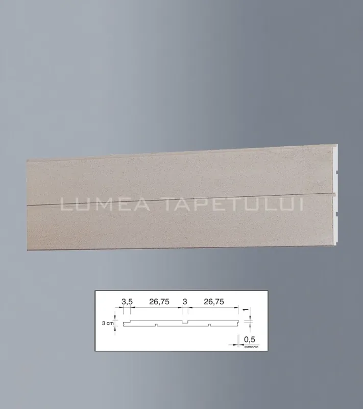 Ofertă limitată Profil decorativ pentru exterior 3 x 59.5 x 200 cm Bovelacci BP9027