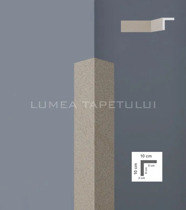 Profil decorativ pentru exterior 10 x 10 x 200 cm Bovelacci BP9008 Ofertă exclusivă
