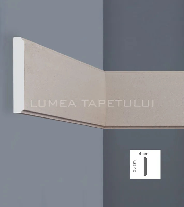 Cel mai vândut Profil decorativ pentru exterior 4 x 25 x 200 cm Bovelacci BM9023