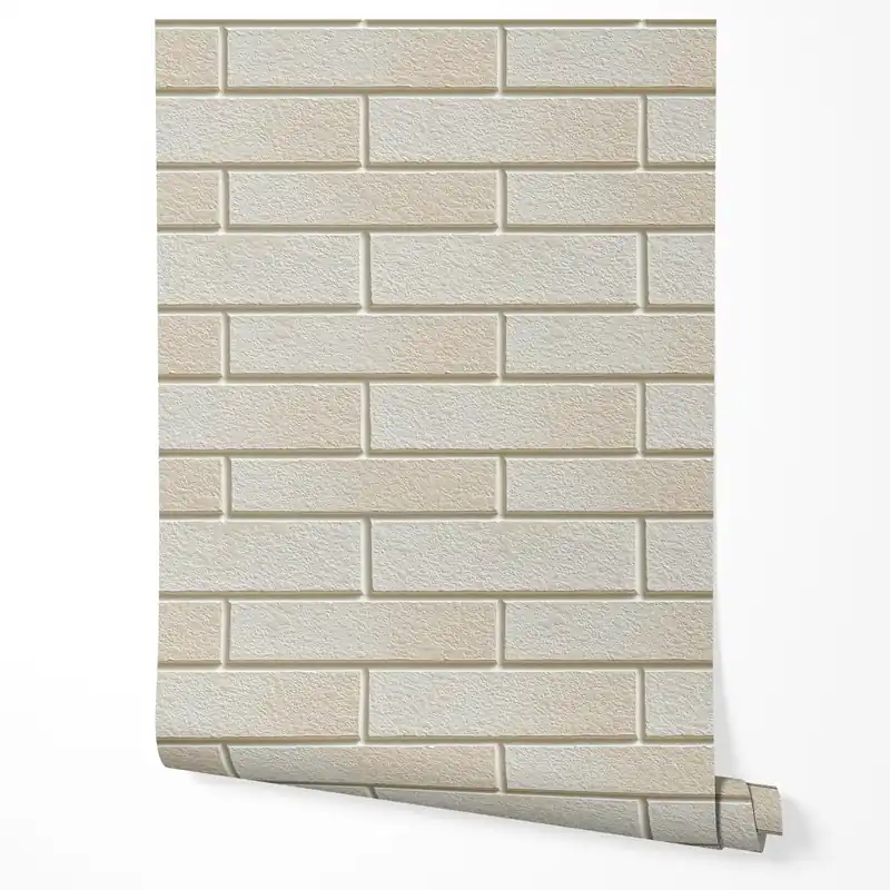 Tapet autoadeziv, furnir pentru mobilă, folie imitație de cărămidă model geometric neted pentru bucătărie 10m x 0,5m Preferatul clienților