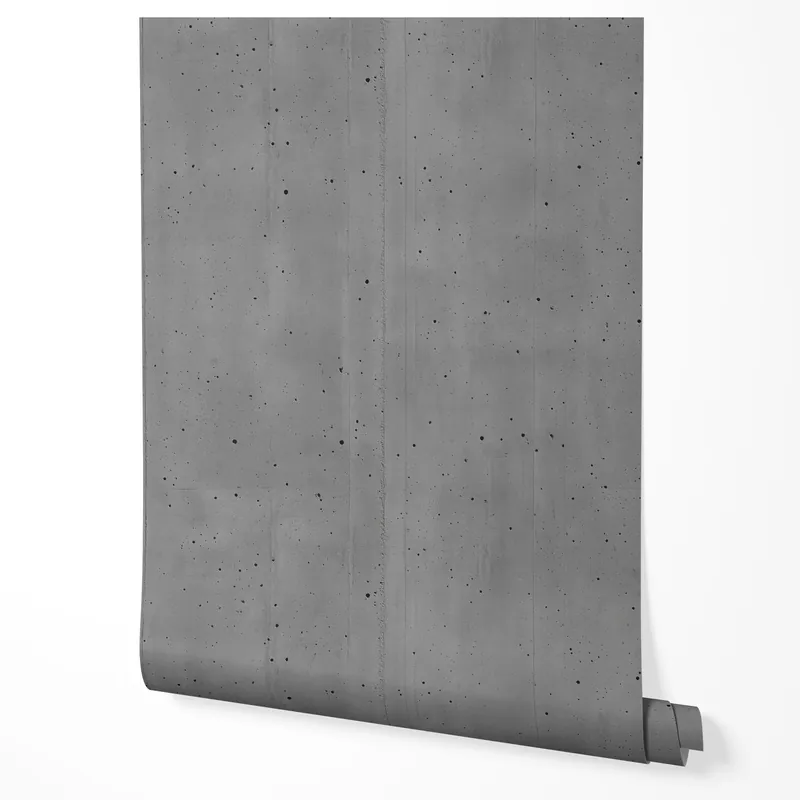 Tapet autoadeziv, furnir pentru mobilă, folie gri închis din beton arhitectural pentru hol 10m x 0.5m Expediere rapidă