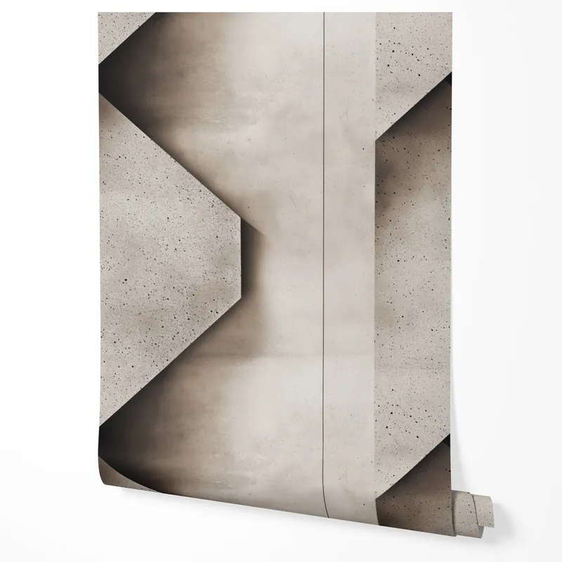Tapet autoadeziv, furnir pentru mobilă, folie abstract bej beton efect 3D pentru hol bucătărie 10m x 0.5m Ofertă limitată