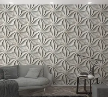 Disponibil imediat Tapet Marburg decorativ, tip panel, 3D, gri, living, birou, hol