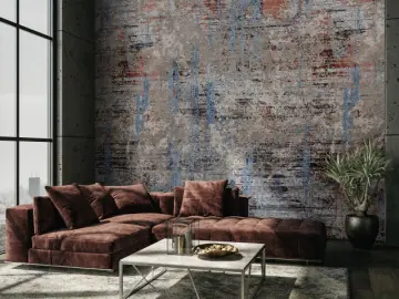 Tapet abstract multicolor, living, hol Comandă acum