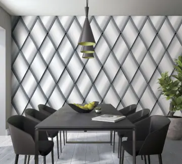 Tapet lux, Marburg tip panel, geometric, gri, alb,birou, dormitor, living Ultima șansă