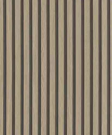 Livrare expres Tapet modern, imitatie lambriu din lemn, maro