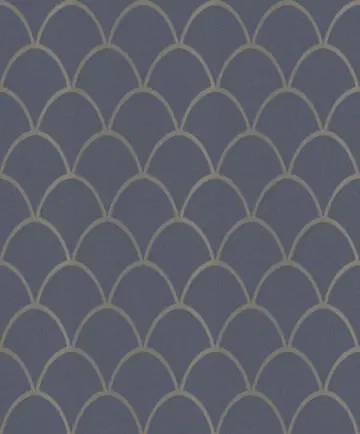 Tapet modern, geometric, albastru, sclipici fin Mai ieftin